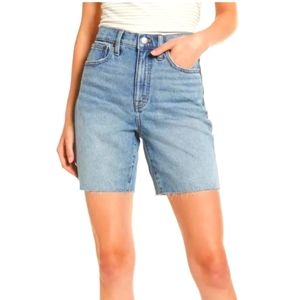 NWOT Madewell High-rise Button Up Denim Short